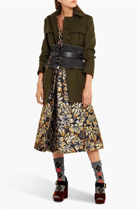 PRADA Pleated floral